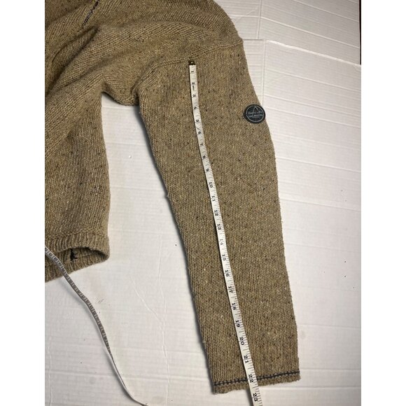 Murphy & Nye Sailmakers Beige Wool Blend Zip-Up Sweater XL Mens Made In Italy - Picture 14 of 14